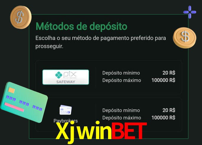 O cassino Xjwinbet oferece uma grande variedade de métodos de pagamento